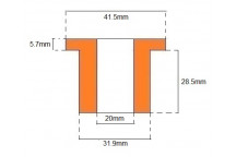 Universal Top Hat Bush (Polyurethane)