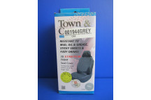 Front Universal Single Seat Cover Grey (Stretch)