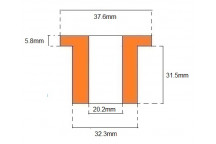 Universal Top Hat Bush (Polyurethane)