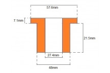 Universal Top Hat Bush (Polyurethane)