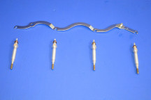 Engine Glow / Heater Plug Set With Rail Buzz Bar