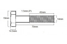 Metric Shanked Bolt M14 X 70 X 1.5P