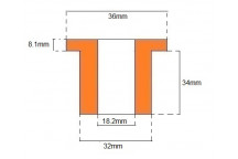 Universal Top Hat Bush (Polyurethane)