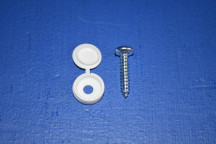 Self Tapping Screw With Sealing Cap (White)
