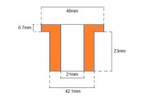 Universal Top Hat Bush (Polyurethane)
