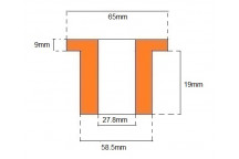 Universal Top Hat Bush (Polyurethane)