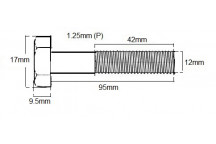 Metric Shanked Bolt M12 X 95mm X 1.25P