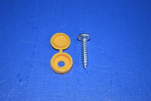 Number Plate Screw With Sealing Cap (Yellow)