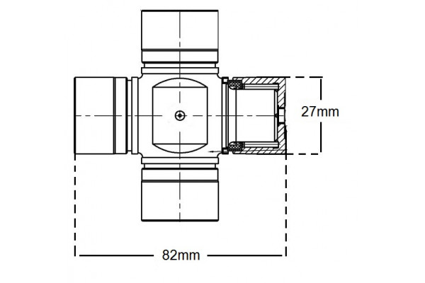 Universal Joint 27 X 82 External Circlip