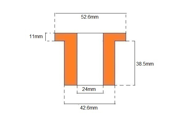 Universal Top Hat Bush (Polyurethane)