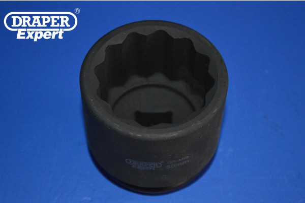 Draper Expert 50mm 3/4 Square Drive Impact Hub Socket