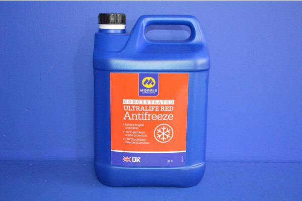 Morris Red Anti Freeze Coolant 5L Longlife (Oat)