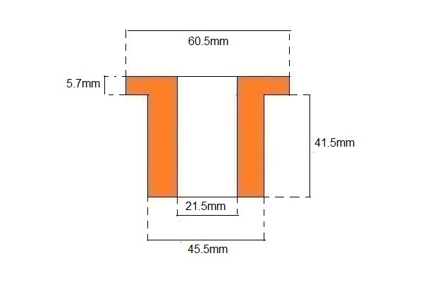 Universal Top Hat Bush (Polyurethane)