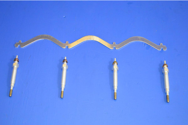 Engine Glow / Heater Plug Set With Rail Buzz Bar