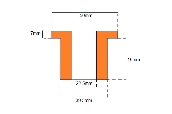 Universal Top Hat Bush (Polyurethane)