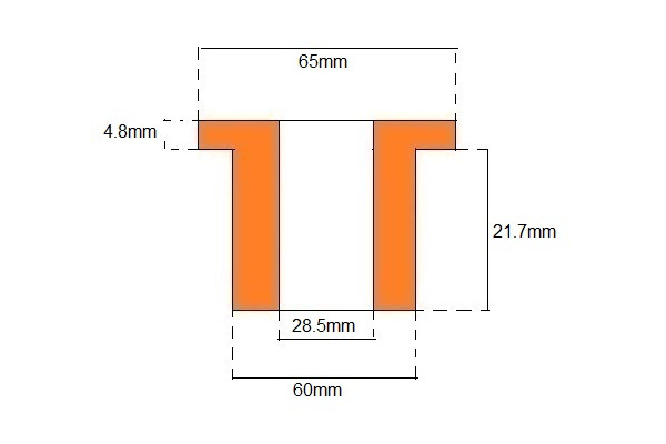Universal Top Hat Bush (Polyurethane)