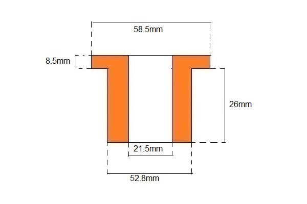 Universal Top Hat Bush (Polyurethane)