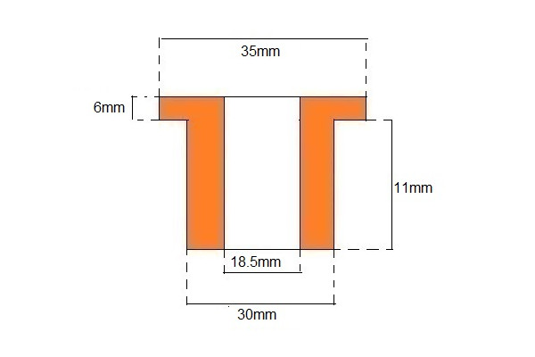 Universal Top Hat Bush (Polyurethane)