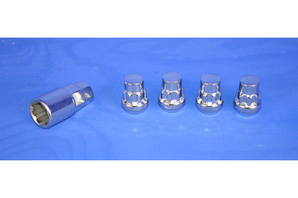 Locking Wheel Nut Set (4) Bevelled Type