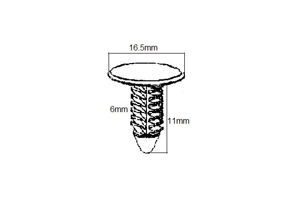 Fir Tree Clip (Grey)