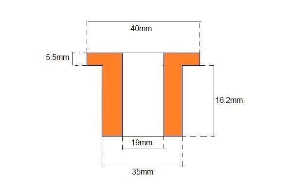 Universal Top Hat Bush (Polyurethane)