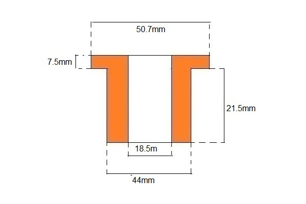 Universal Top Hat Bush (Polyurethane)