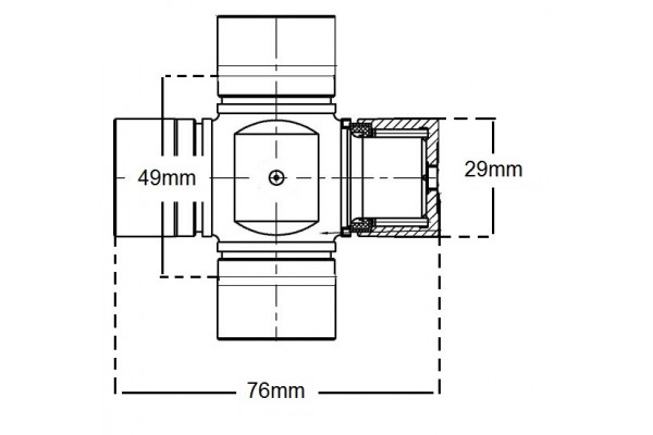 Universal Joint 29 X 77 Internal Circlip