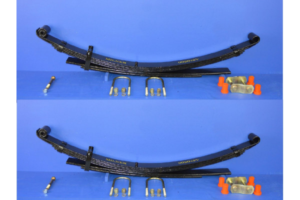 Rear Leaf Spring With Fitting Kit Pair Heavy Duty 4+2 Leaf