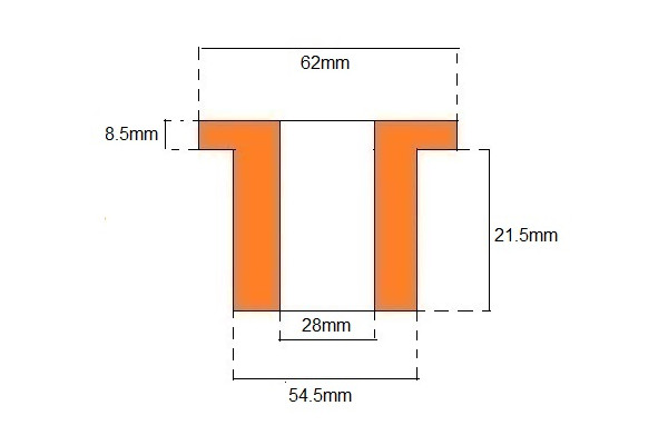 Universal Top Hat Bush (Polyurethane)