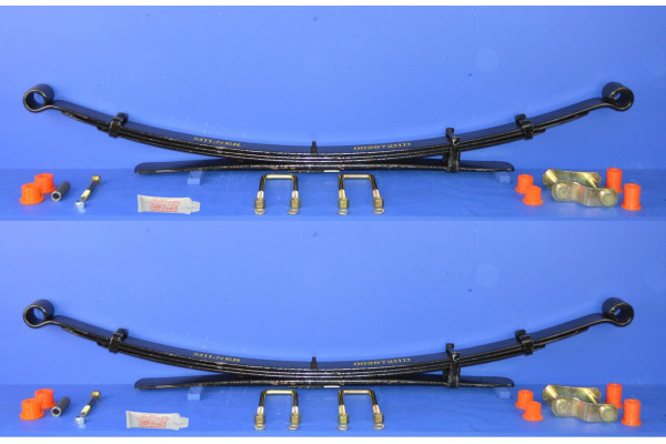 Rear Leaf Spring With Fitting Kit Pair (3+1 Leaf)