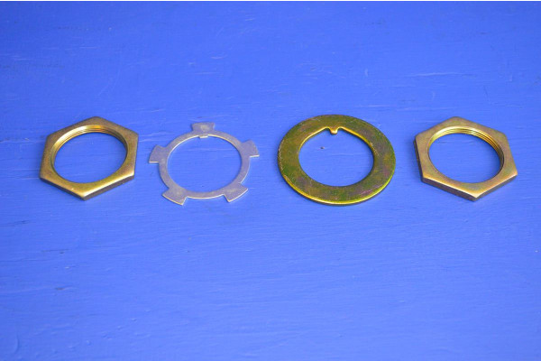 Front Wheel Bearing Hub Nut Washer Set