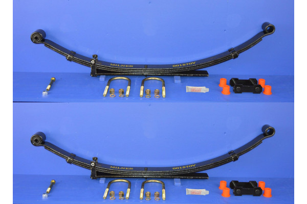 Rear Leaf Spring With Fitting Kit Pair (3+1 Leaf)